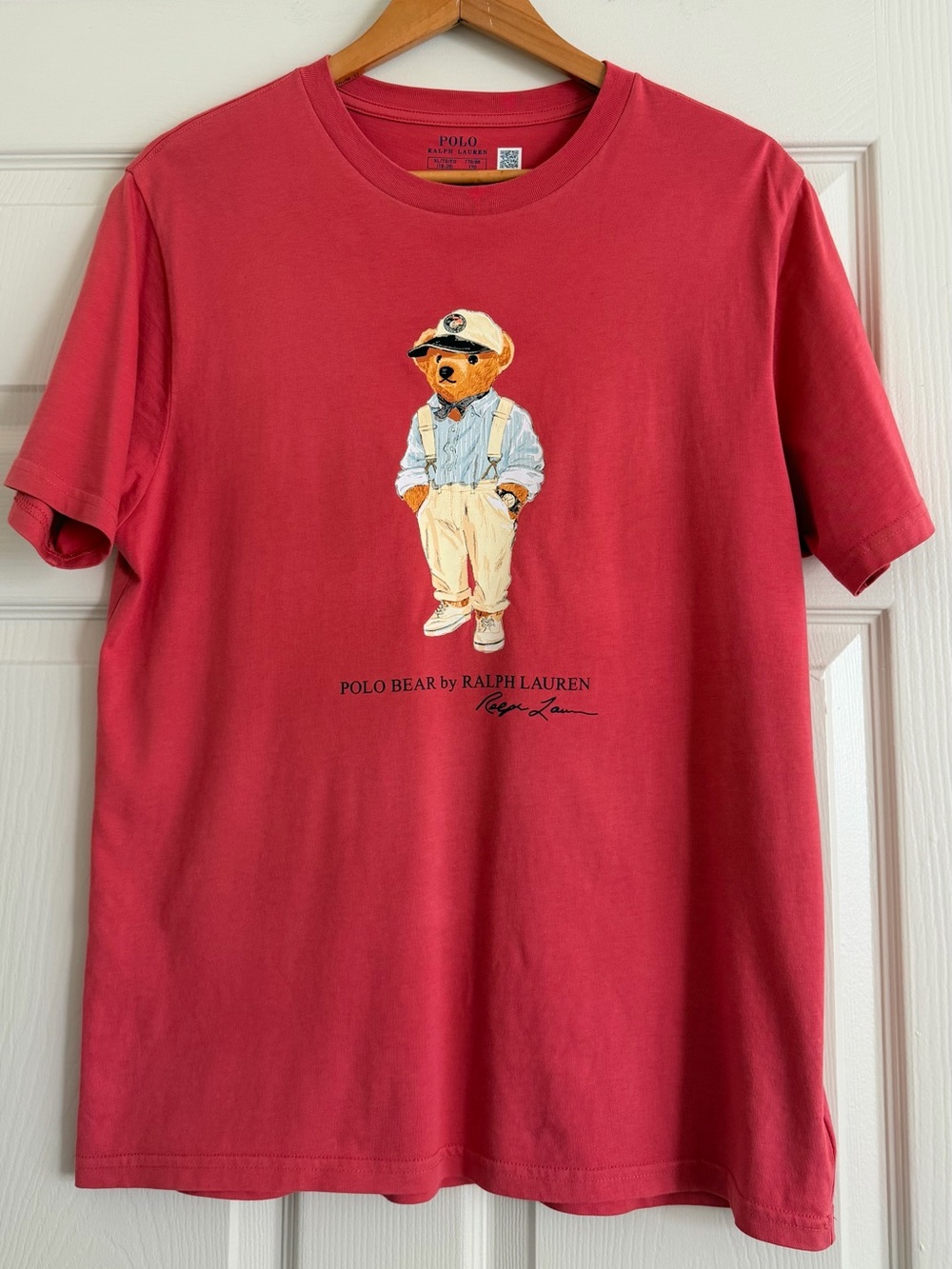 Polo Ralph Lauren Big Boys' 16-28 Polo Bear Cotton Jersey T-Shirt Red